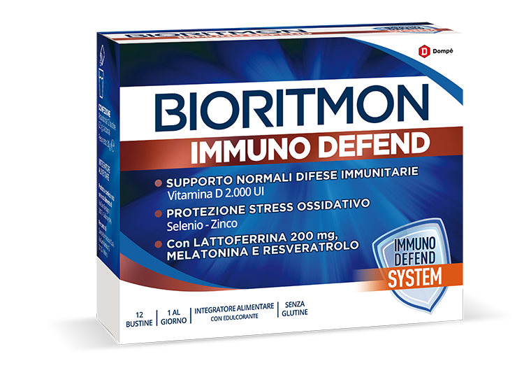 Bioritmon Immuno Defend Integratore per Difese Immunitarie 12 Bustine
